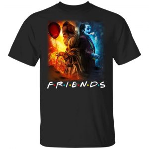 Joker And Pennywise Friends Shirt Friends