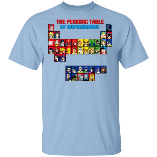The Periodic Table Of Superheroes Shirt 1