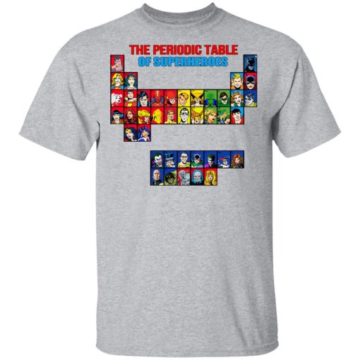 The Periodic Table Of Superheroes Shirt - Image 3