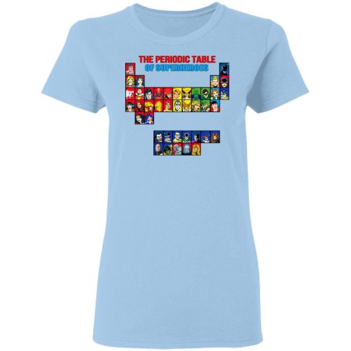 The Periodic Table Of Superheroes Shirt - Image 4