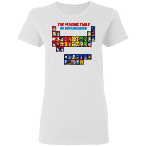 The Periodic Table Of Superheroes Shirt 5