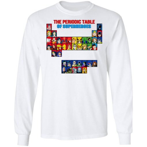 The Periodic Table Of Superheroes Shirt 8