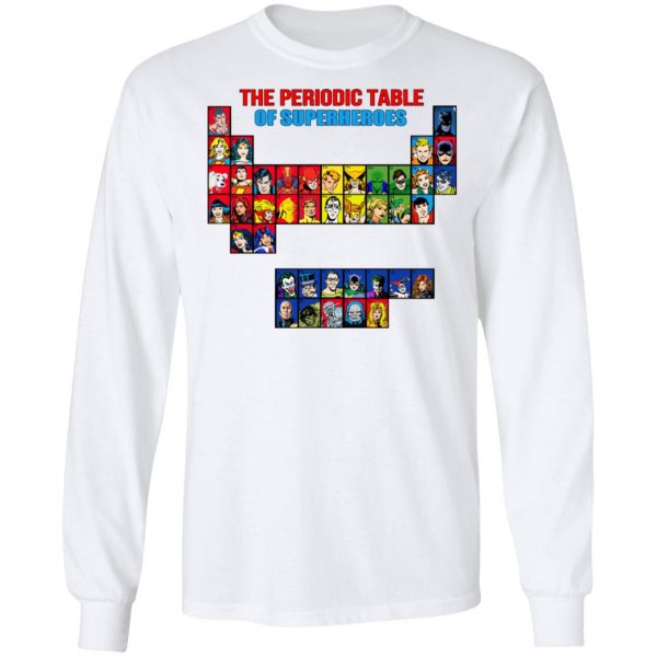 The Periodic Table Of Superheroes Shirt 8