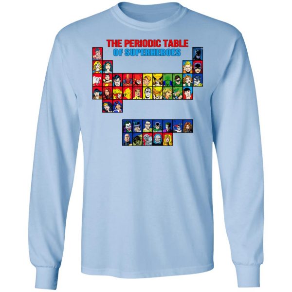 The Periodic Table Of Superheroes Shirt 9