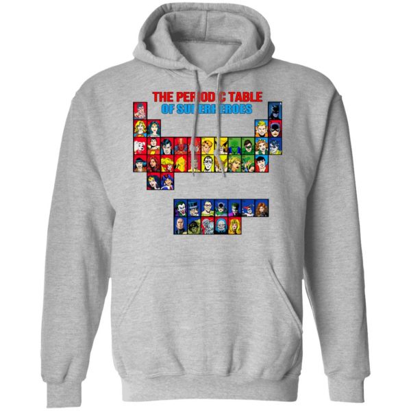 The Periodic Table Of Superheroes Shirt 10