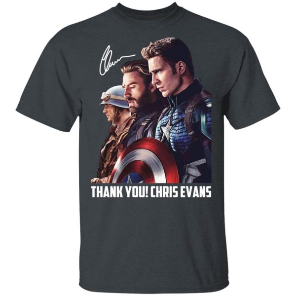 Captain America Thank You Chris Evans Signature Shirt 2