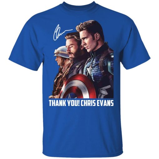 Captain America Thank You Chris Evans Signature Shirt - Image 4