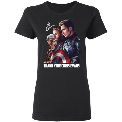 Captain America Thank You Chris Evans Signature Shirt - Image 5