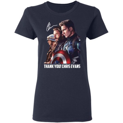 Captain America Thank You Chris Evans Signature Shirt - Image 7