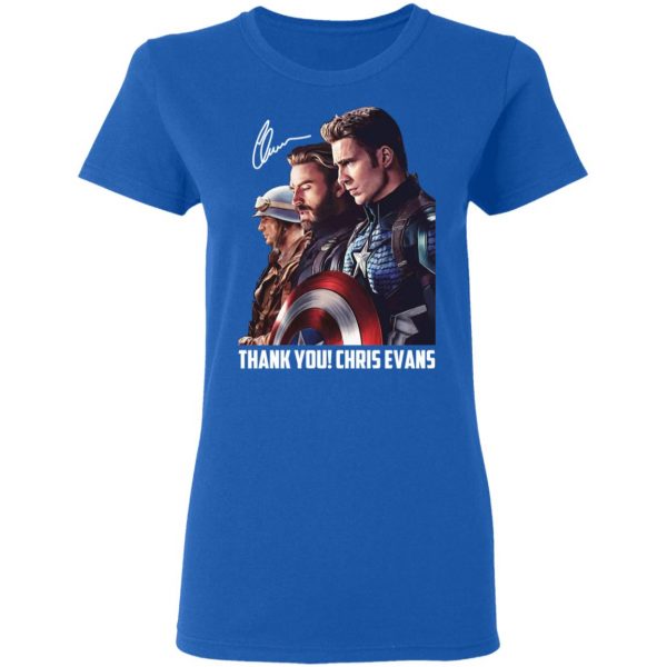 Captain America Thank You Chris Evans Signature Shirt 8