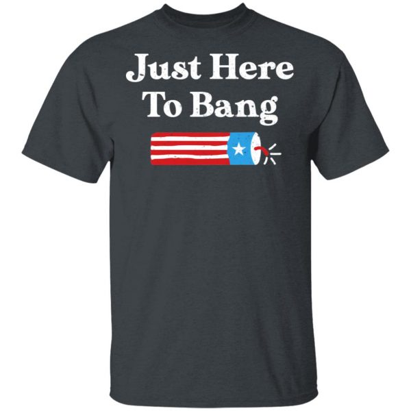 Just Here to Bang 4th of July Shirt 2