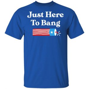 Just Here to Bang 4th of July Shirt 16