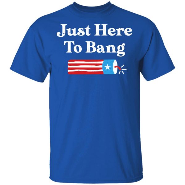 Just Here to Bang 4th of July Shirt 4