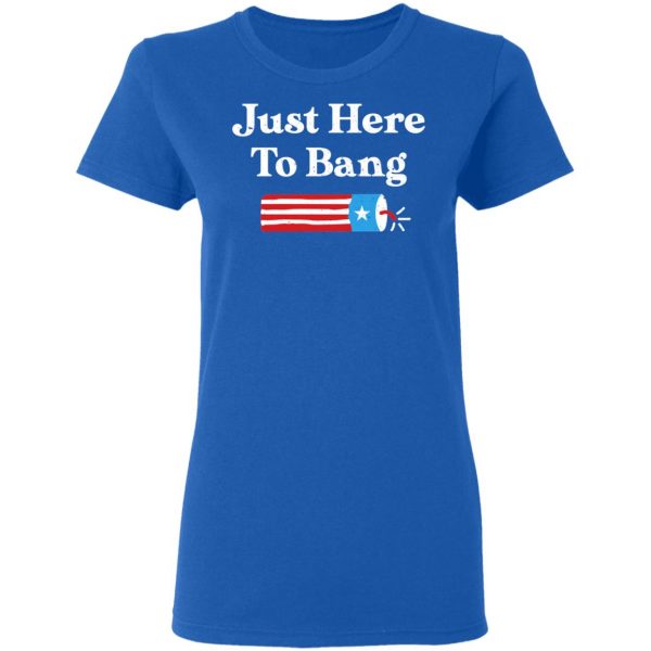 Just Here to Bang 4th of July Shirt 8