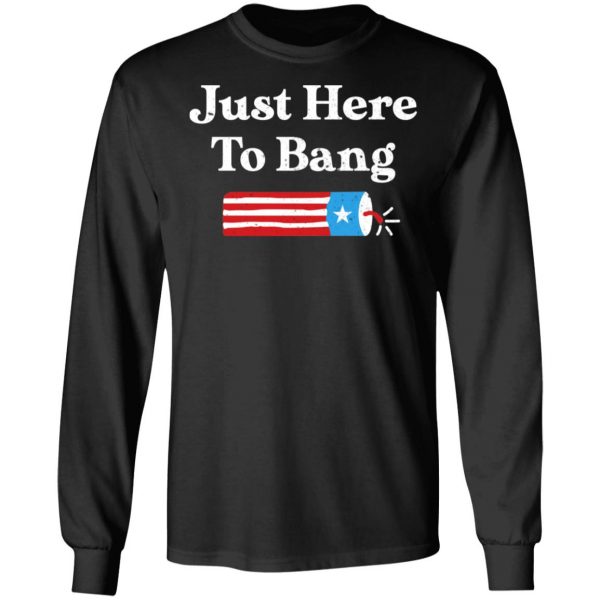 Just Here to Bang 4th of July Shirt 9