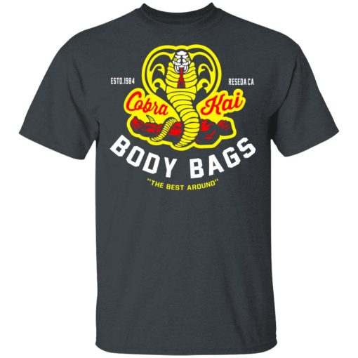 Cobra Kai Body Bags Karate Kid Parody Fan Art Shirt - Image 2