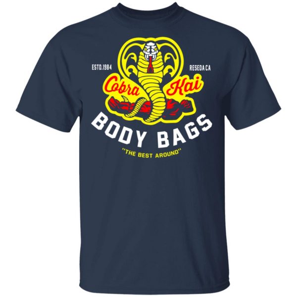 Cobra Kai Body Bags Karate Kid Parody Fan Art Shirt 3