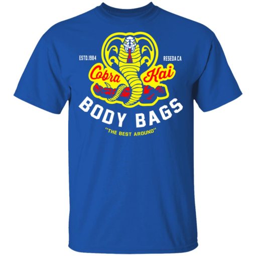 Cobra Kai Body Bags Karate Kid Parody Fan Art Shirt - Image 4