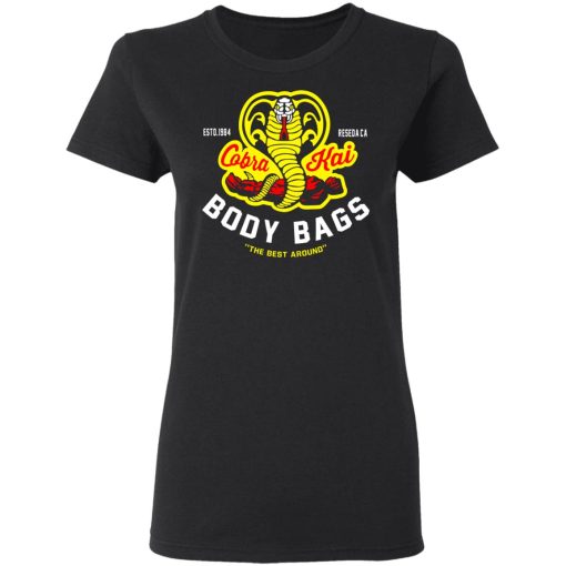 Cobra Kai Body Bags Karate Kid Parody Fan Art Shirt - Image 5