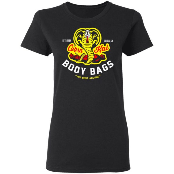 Cobra Kai Body Bags Karate Kid Parody Fan Art Shirt 5