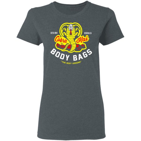 Cobra Kai Body Bags Karate Kid Parody Fan Art Shirt 6