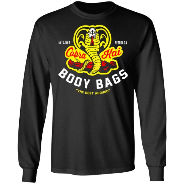 Cobra Kai Body Bags Karate Kid Parody Fan Art Shirt 9