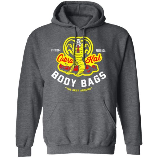 Cobra Kai Body Bags Karate Kid Parody Fan Art Shirt - Image 12