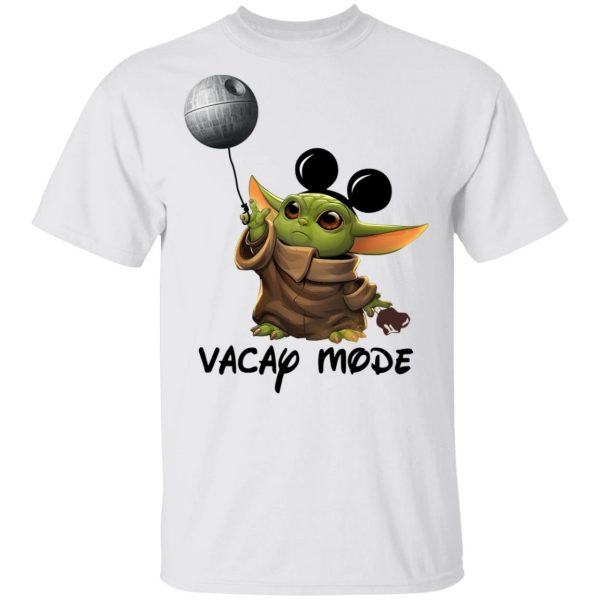 Baby Yoda Mickey Mouse Vacay Mode Shirt 2
