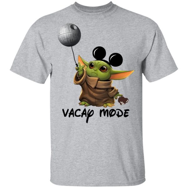 Baby Yoda Mickey Mouse Vacay Mode Shirt 3