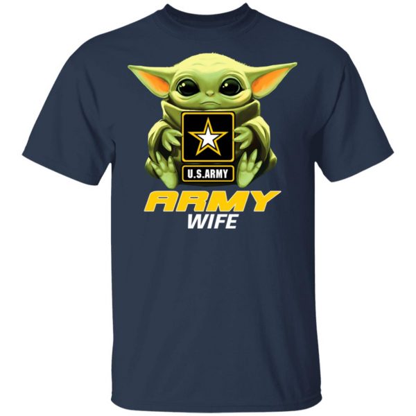 Baby Yoda Hug Us Army Wife Shirt 3