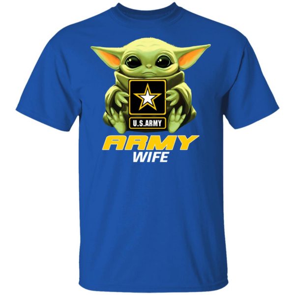 Baby Yoda Hug Us Army Wife Shirt 4
