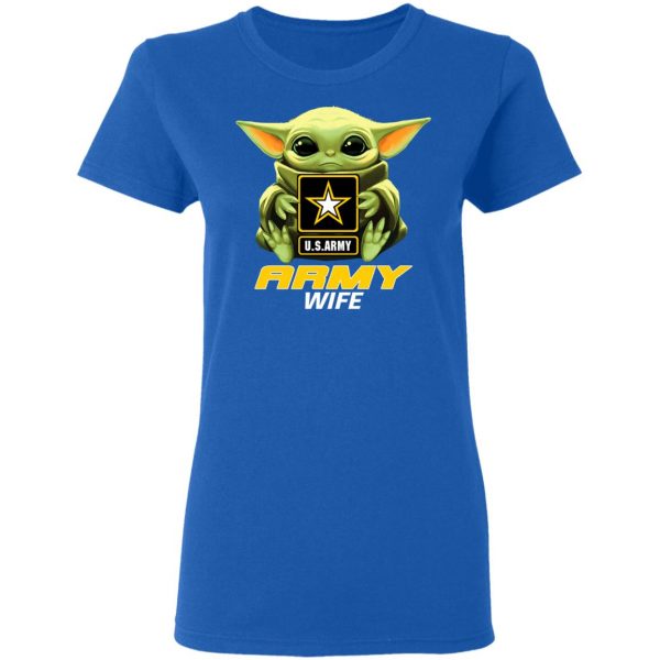 Baby Yoda Hug Us Army Wife Shirt 8