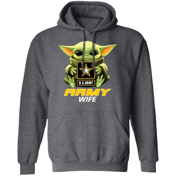 Baby Yoda Hug Us Army Wife Shirt 12