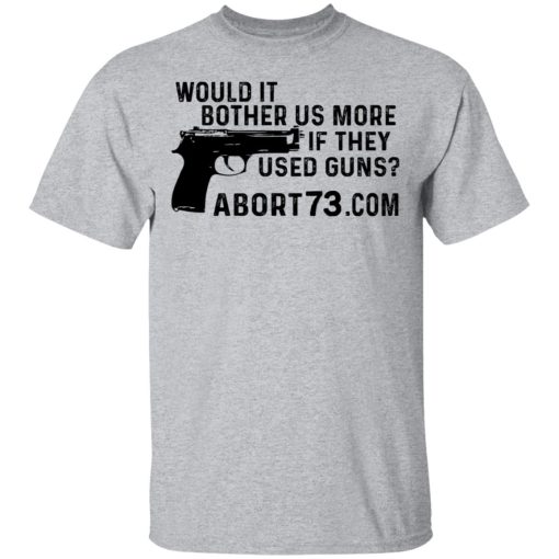 Would It Bother Us More if They Used Guns Shirt - Image 3