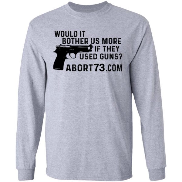 Would It Bother Us More if They Used Guns Shirt 7