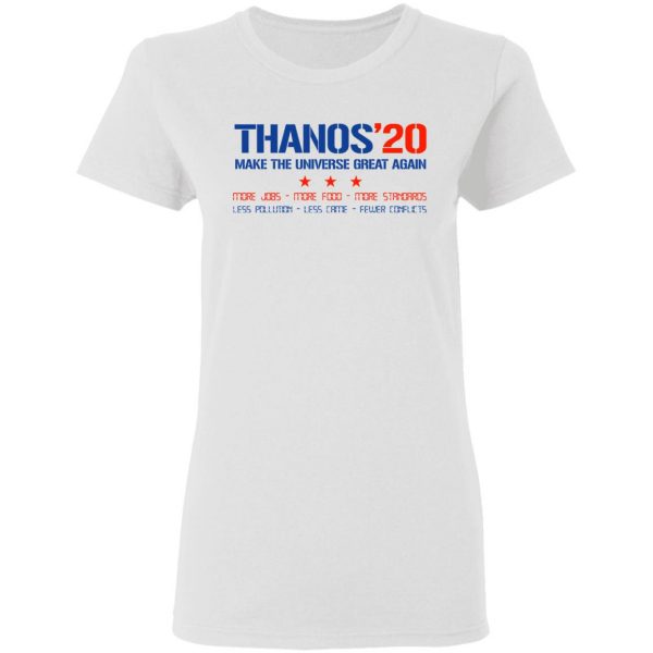 Thanos 2020 Make The Universe Great Again Shirt Election 7