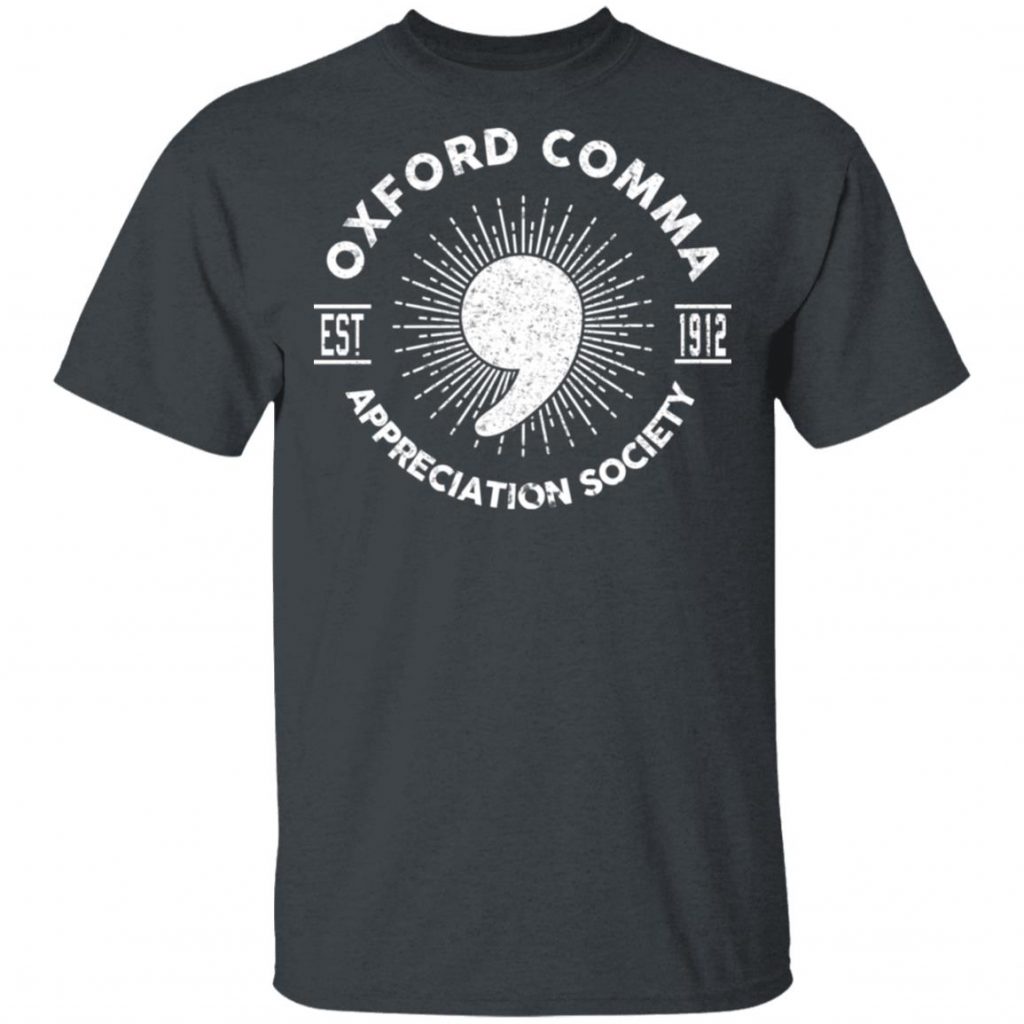 comma charity shirts