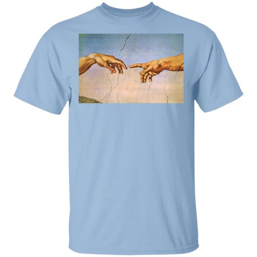 Michelangelo's Creation Of Adam Hands Shirt