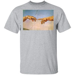 Michelangelo's Creation Of Adam Hands Shirt 14