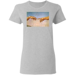 Michelangelo's Creation Of Adam Hands Shirt 17