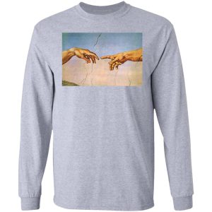 Michelangelo's Creation Of Adam Hands Shirt 18