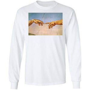 Michelangelo's Creation Of Adam Hands Shirt 7