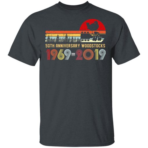 Vintage Woodstocks 50th Anniversary Peace Love 1969 – 2019 Shirt - Image 2