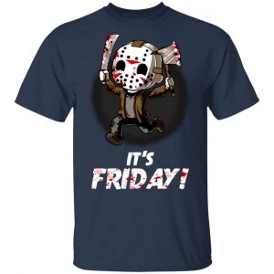 It's Friday Funny Halloween Horror Graphic Shirt 15