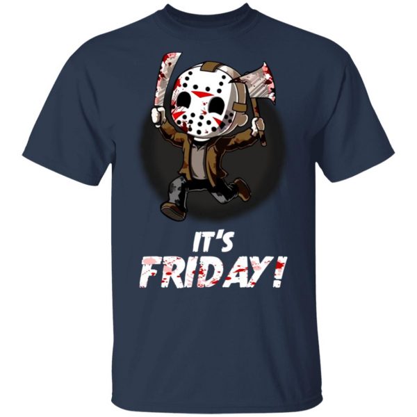 It's Friday Funny Halloween Horror Graphic Shirt 3