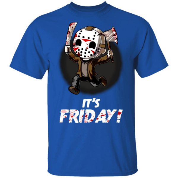It's Friday Funny Halloween Horror Graphic Shirt 4
