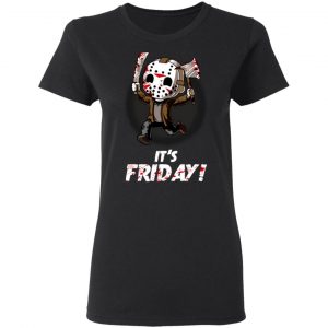 It's Friday Funny Halloween Horror Graphic Shirt 17