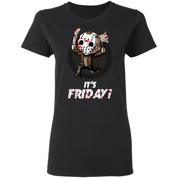 It's Friday Funny Halloween Horror Graphic Shirt 5