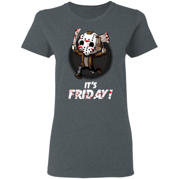 It's Friday Funny Halloween Horror Graphic Shirt 6