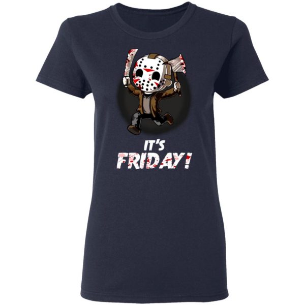 It's Friday Funny Halloween Horror Graphic Shirt 7